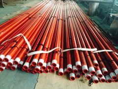Red 3PE corrosion-resistant steel pipe